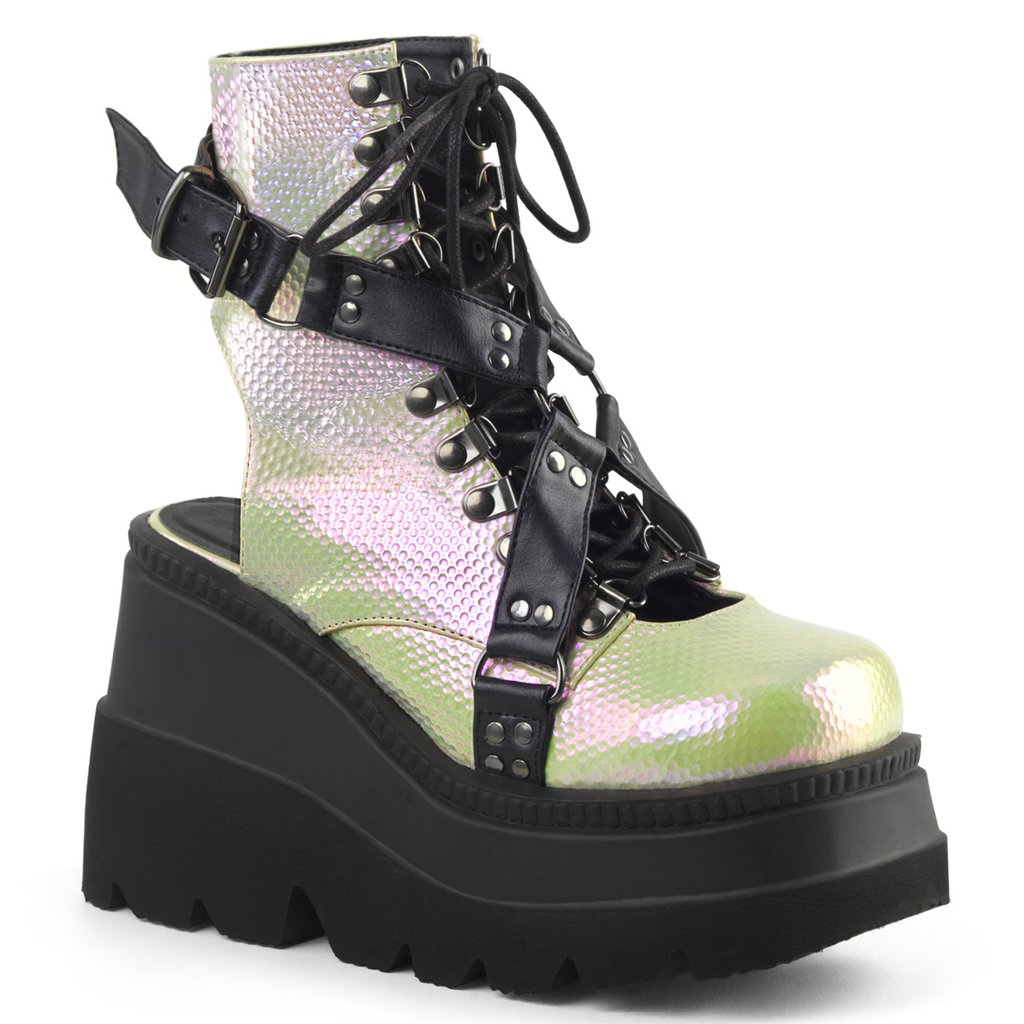 Bottines Demonia Shaker 56 Femme - Vert 52087-GPJN